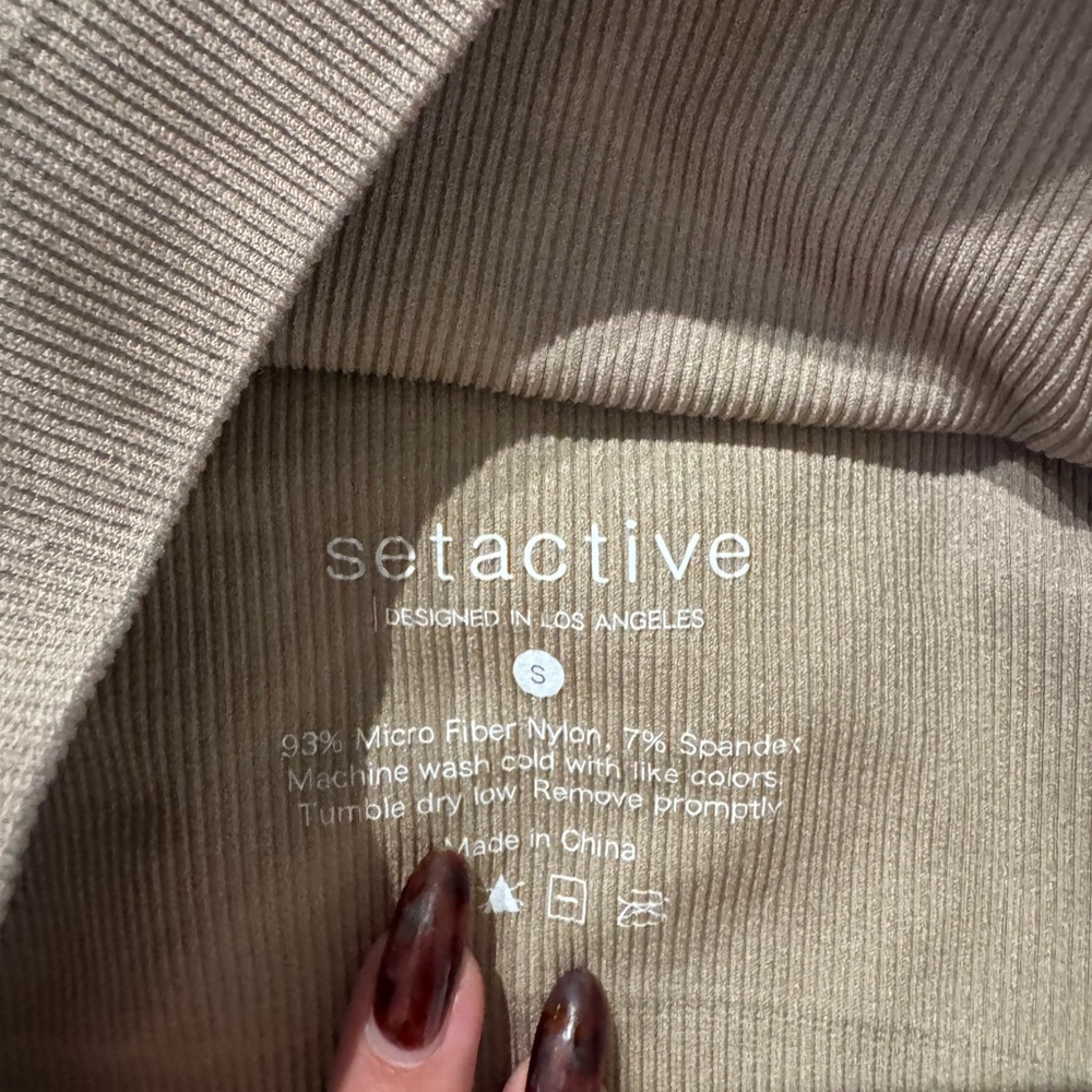 SET Active One-Shoulder Ribbed Sports Bra - Picture 3 of 3